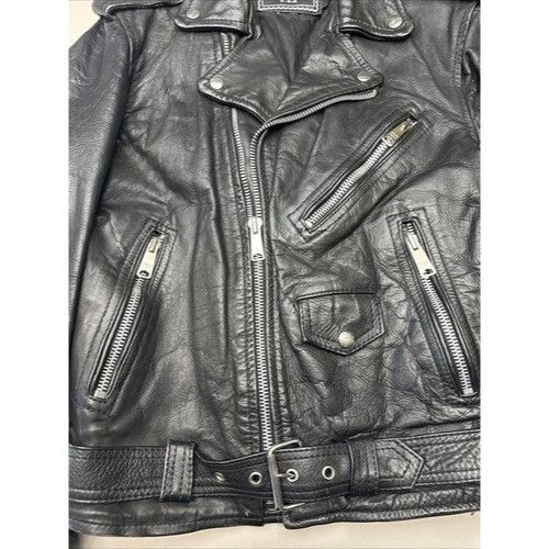 Other STAR U.S.A Double Leather - Riders Motorcycle Jacket - Men S Size US M / EU 48-50 / 2 - 4 Thumbnail
