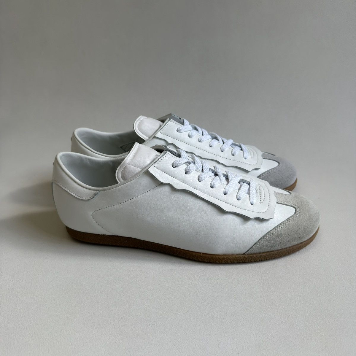 Maison Margiela Sample White Leather ‘Featherlight’ Sneakers Size US 10 / EU 43 - 11 Thumbnail