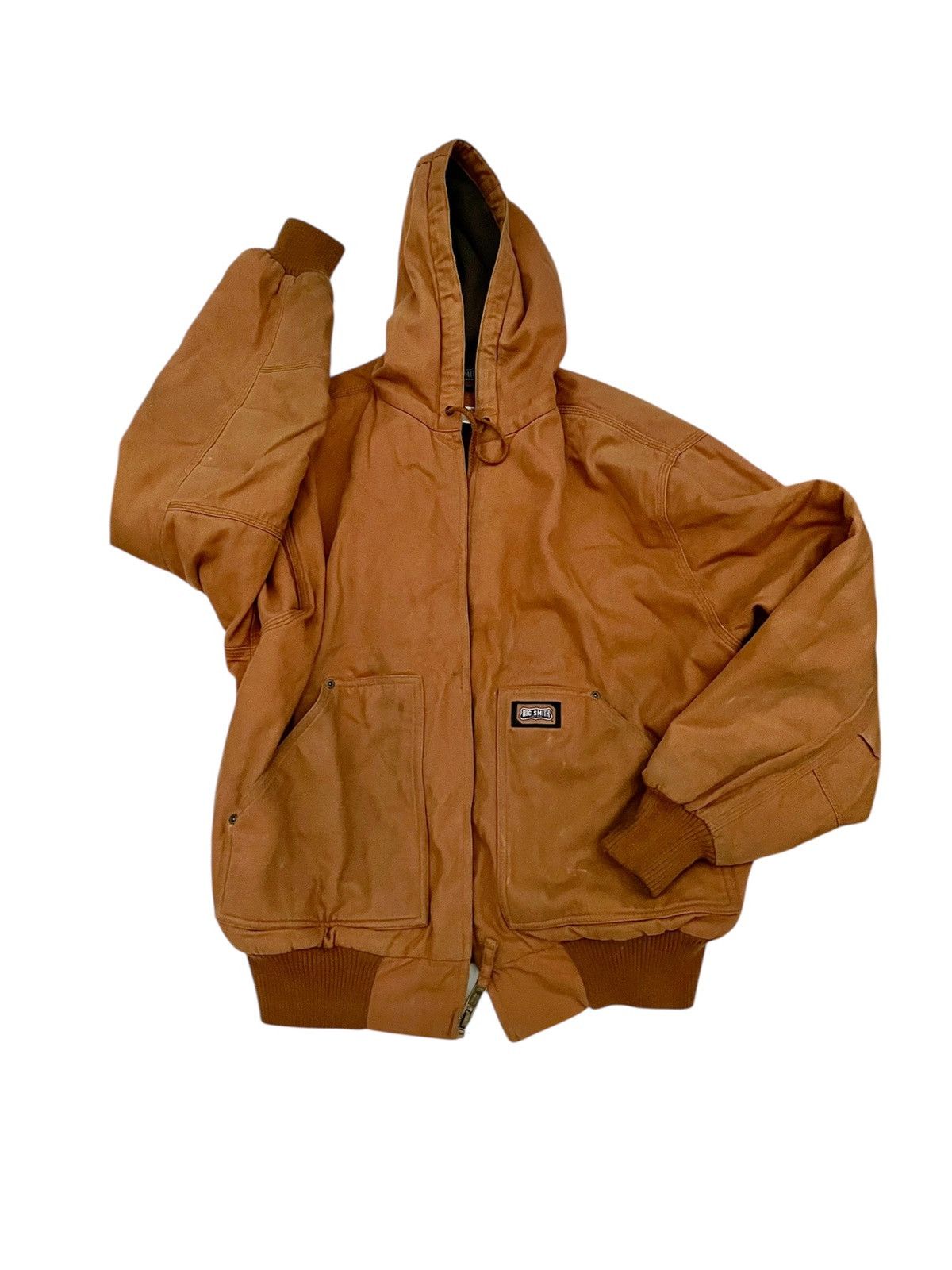 Carhartt Vintage Big Smith Brown Duck Canvas Workwear Zip Up Jacket Size US L / EU 52-54 / 3 - 1 Thumbnail