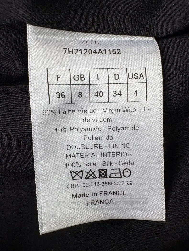 Dior Dior Blue and black plaid double-breasted suit jacket Size XS / US 0-2 / IT 36-38 - 8 Thumbnail