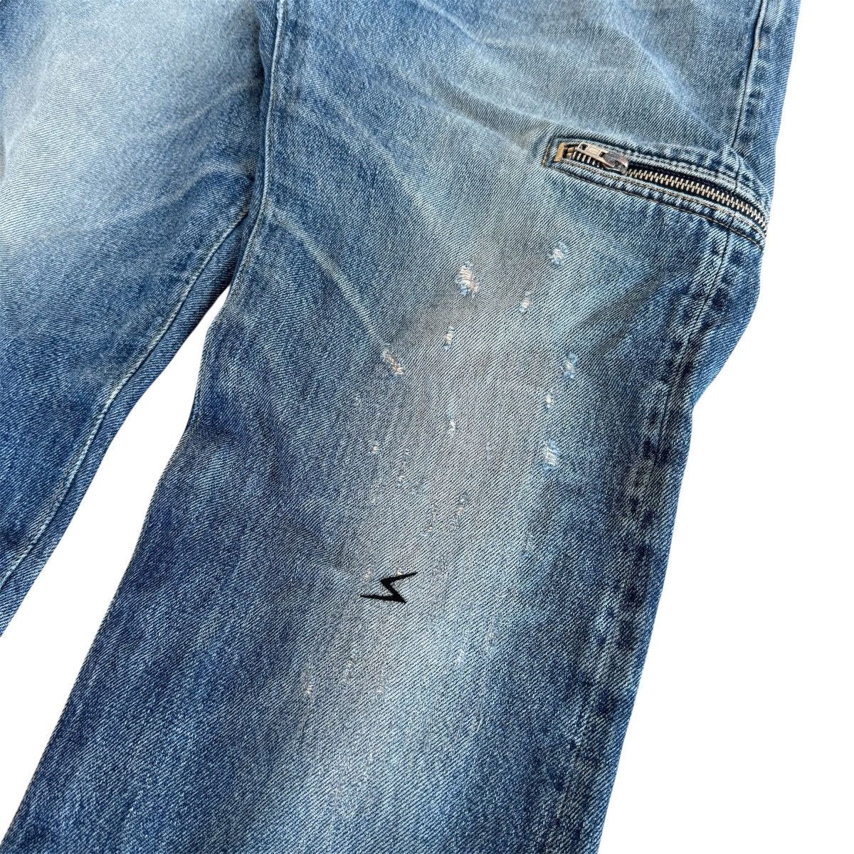 Undercover SS09 “Neoboy” Patti Smith Poem Zip Denim Size US 33 - 3 Thumbnail