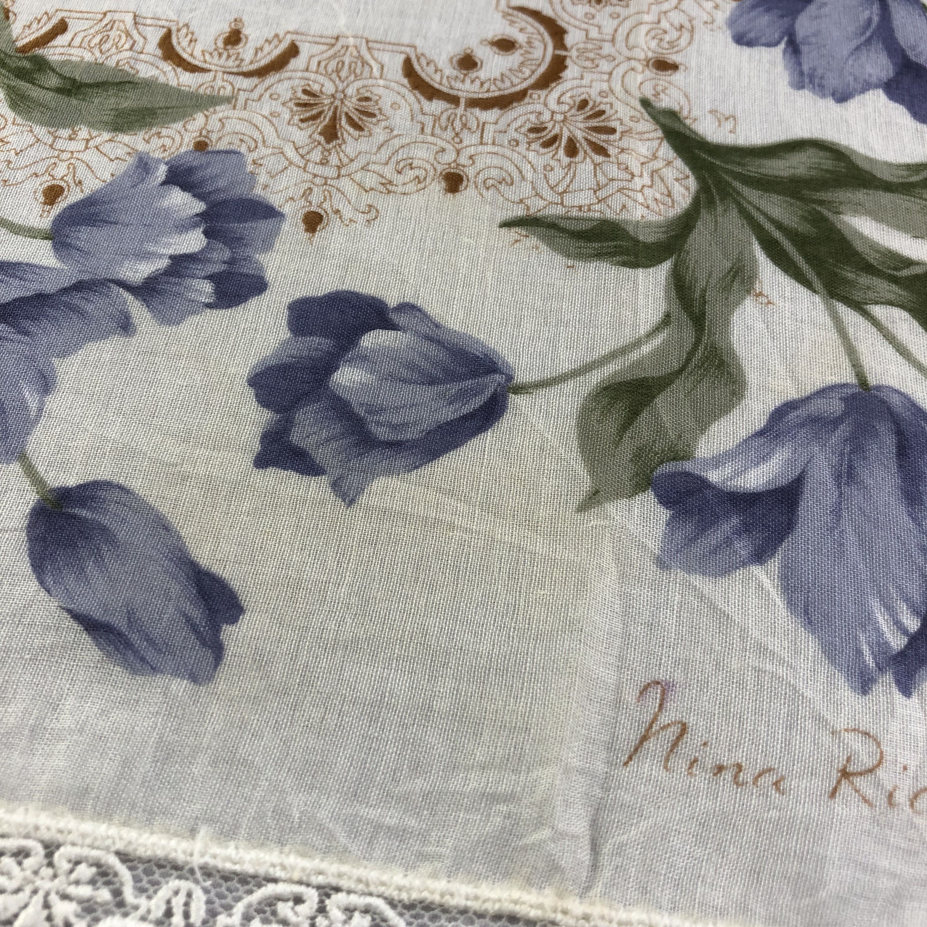 Nina Ricci Nina Ricci Lace Handkerchief Neckerchief Bandana H1686 Size ONE SIZE - 5 Thumbnail