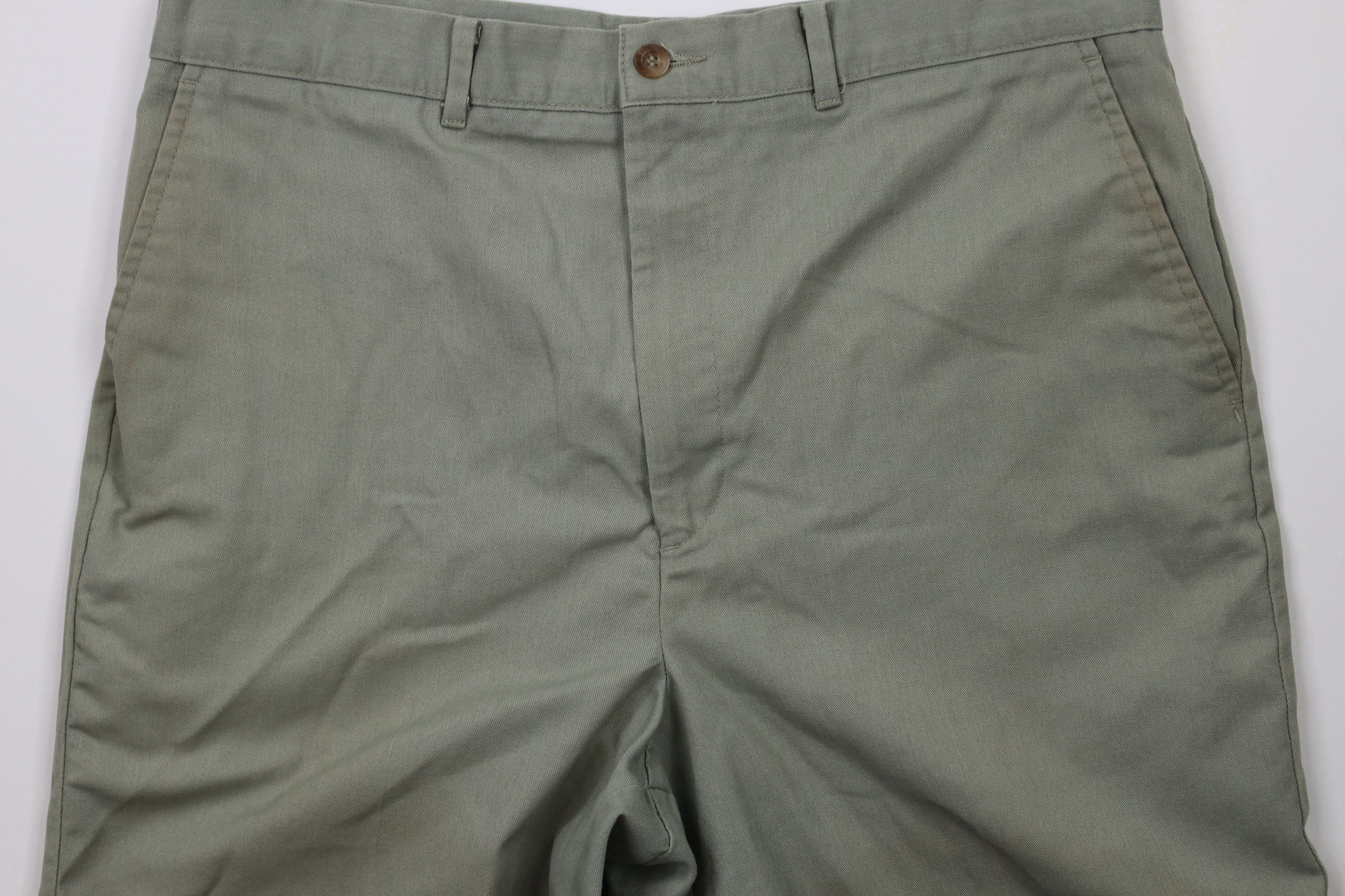 Vintage Vintage 90s Streetwear Blank Above Knee Chino Shorts Green Size US 34 / EU 50 - 3 Thumbnail