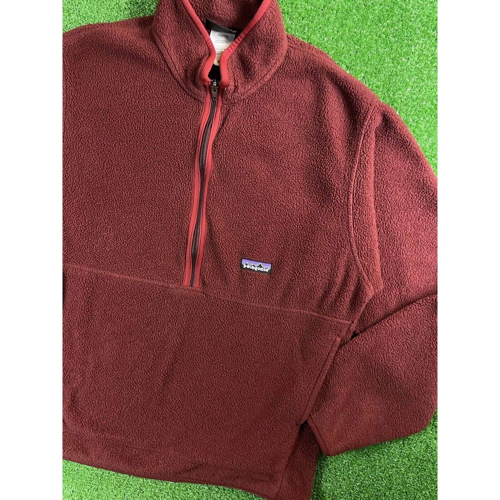 Vintage Patagonia Synchilla Burgundy Medium Fleece Pull Over