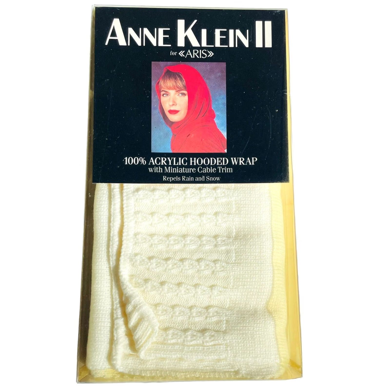 Anne Klein Anne Klein Scarf Women 1990s White 100% Acrylic Neck Ring NOS Reproduction Art Deco Rain & Snow Size ONE SIZE - 2 Thumbnail