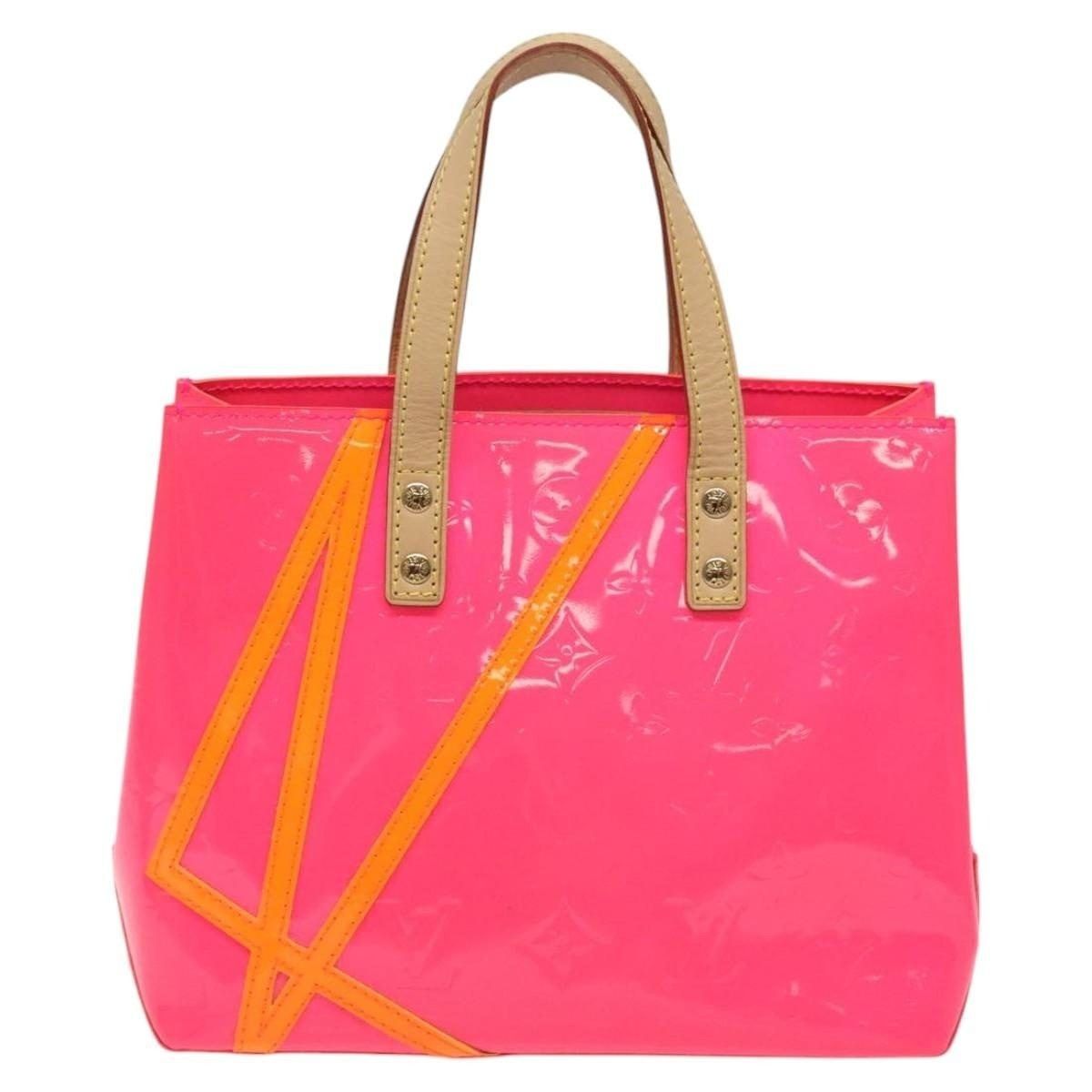 Louis Vuitton Louis Vuitton Monogram Vernis Fluo Reade PM Handbag Red Size ONE SIZE - 1 Thumbnail