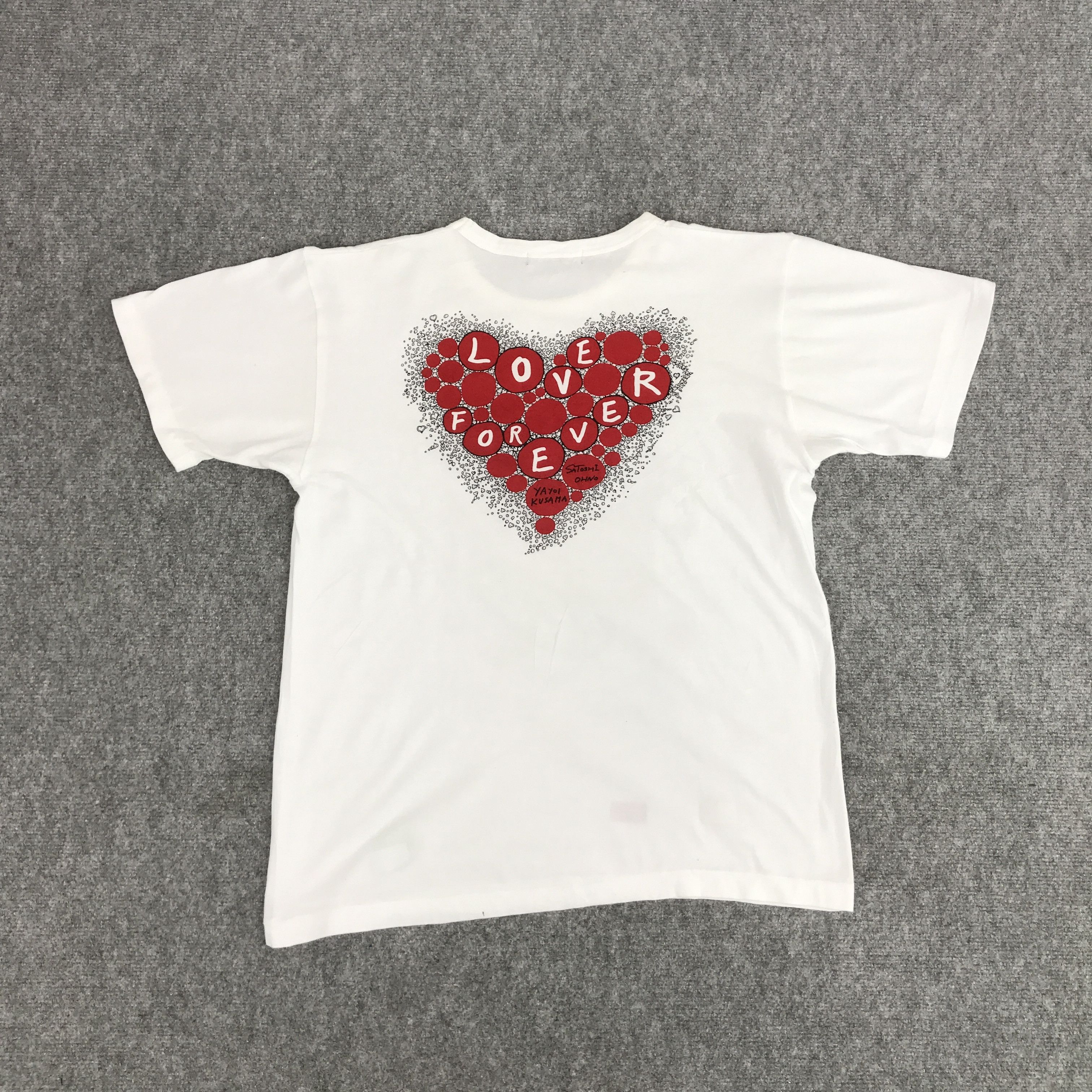 Japanese Brand × Vintage YAYOI KUSAMA X LOVE FOREVER JAPAN TSHIRTS Size US L / EU 52-54 / 3 - 2 Thumbnail