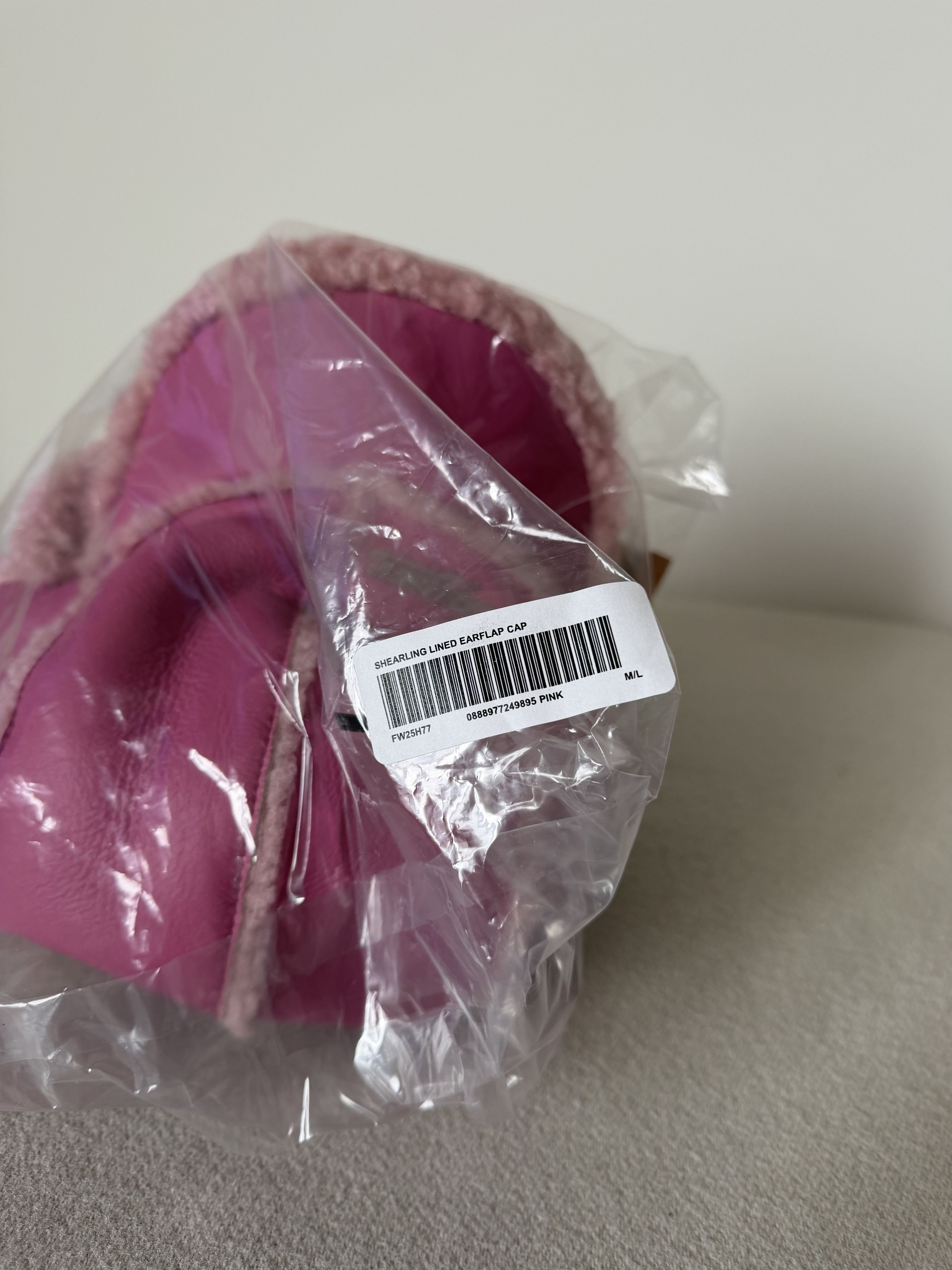 Supreme Supreme Shearling Lined Earflap Cap in Pink Size ONE SIZE - 4 Thumbnail