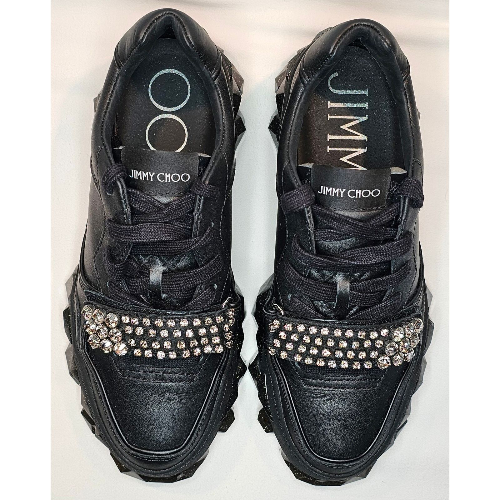 Jimmy Choo Jimmy Choo Diamond Leather Trainers Size 36 Size US 6 / IT 36 - 1 Thumbnail