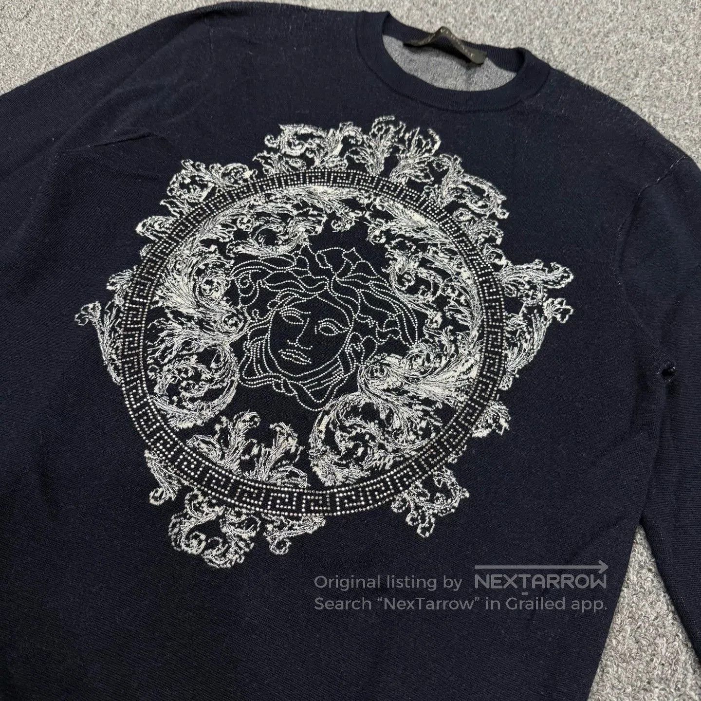 Versace Versace Baroque Embroidery Medusa Print Sweater. Size US L / EU 52-54 / 3 - 3 Thumbnail