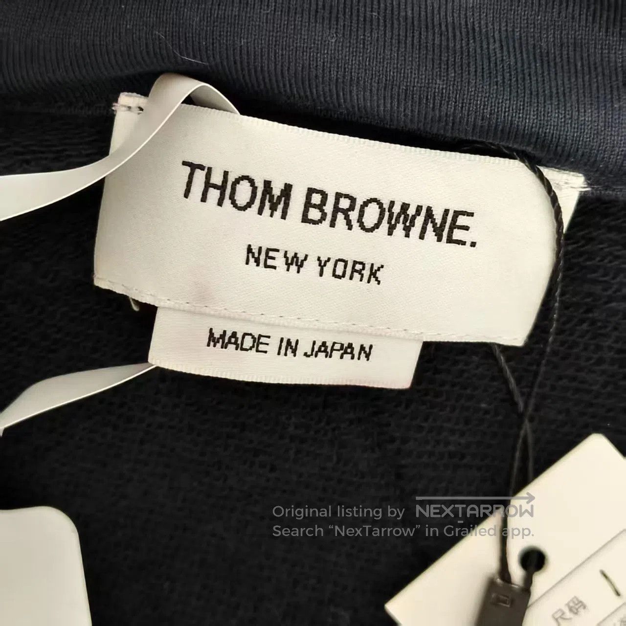 Thom Browne Thom Browne Navy Blue Fake Two-Piece Design Hooded Jacket| Size US S / EU 44-46 / 1 - 2 Thumbnail