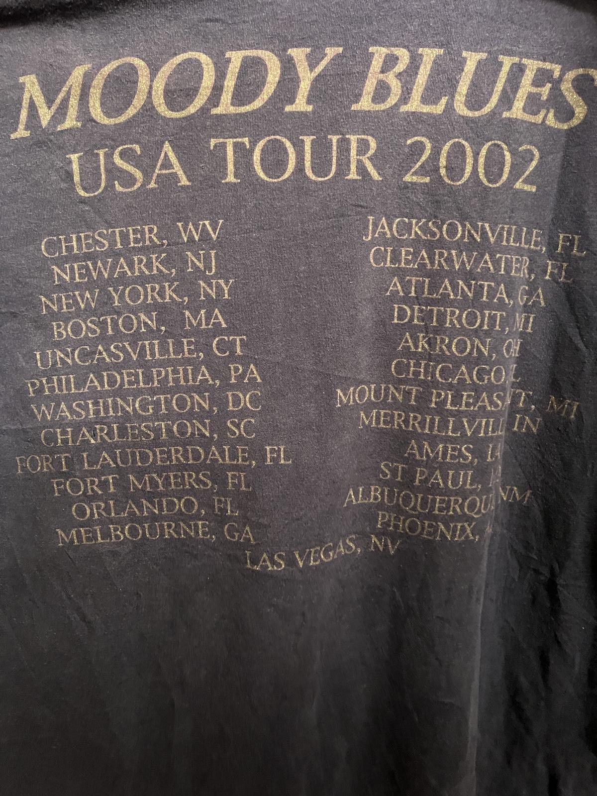 Delta Vintage The Moody Blues T-shirt Tour 2002 USA Tour Shirt - M Size US M / EU 48-50 / 2 - 6 Thumbnail