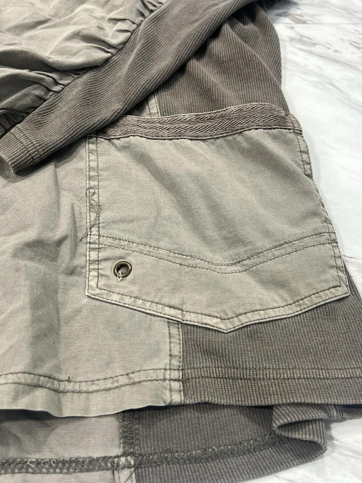 Xavier Wulf / Hollow Squad XCVI - Utility Zip Jacket Hoodie Mesh Panels Taupe Woman #8 Size XL / US 12-14 / IT 48-50 - 6 Thumbnail