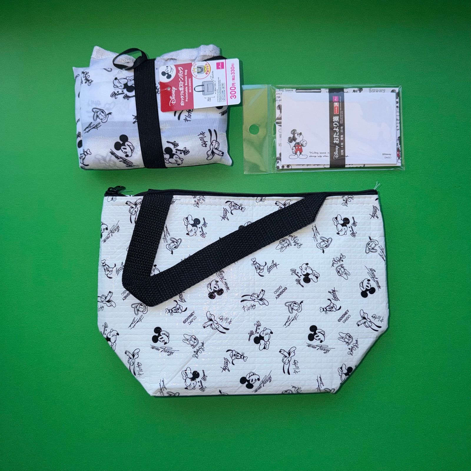 Disney Vintage Disney Mickey Mouse Black White Lunch Tote Set Japan Size ONE SIZE - 1 Thumbnail