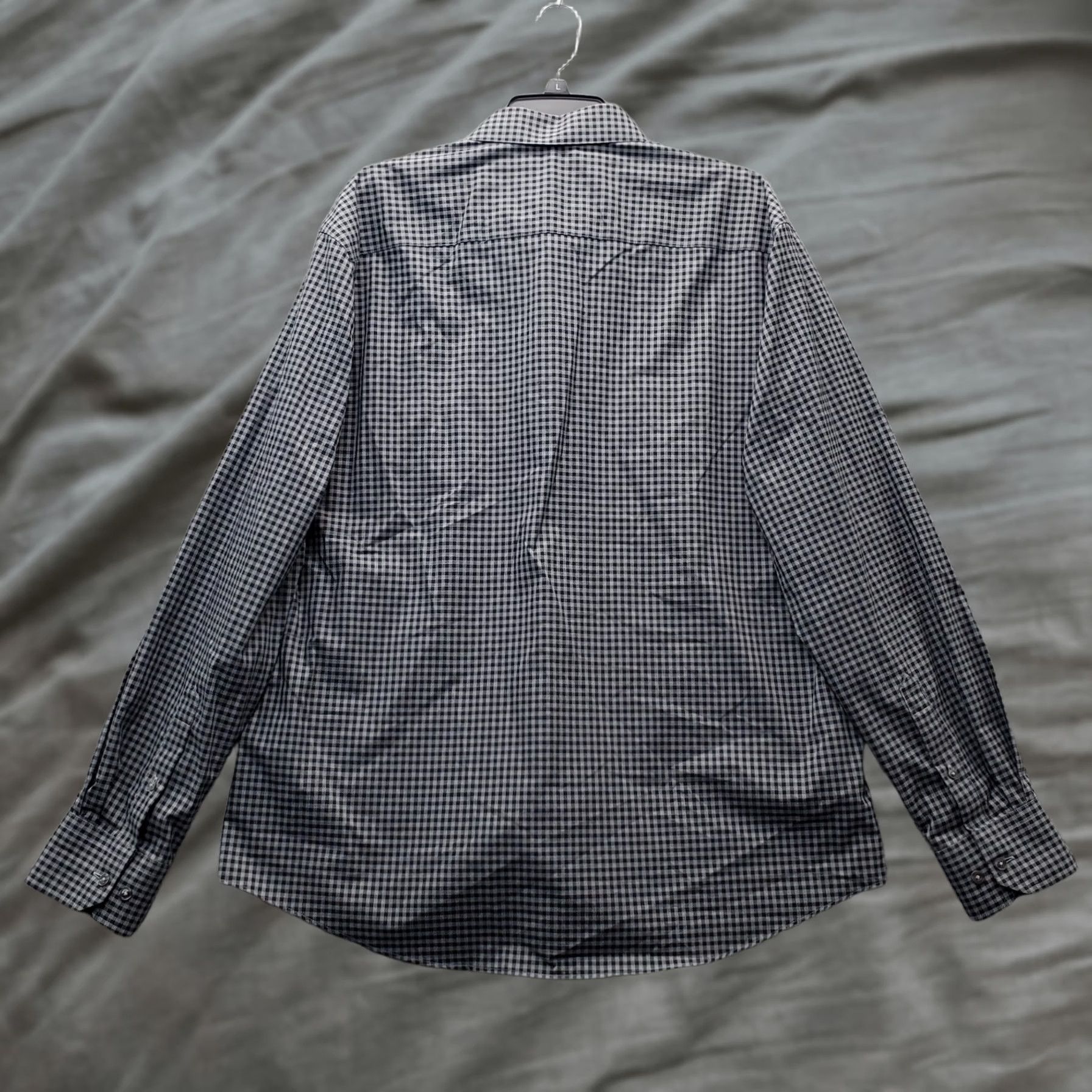 Egara Egara Shirt Mens XL Multi Checkered Non-Iron Roll Cuff Long Sleeve Button Down Size US XL / EU 56 / 4 - 1 Thumbnail