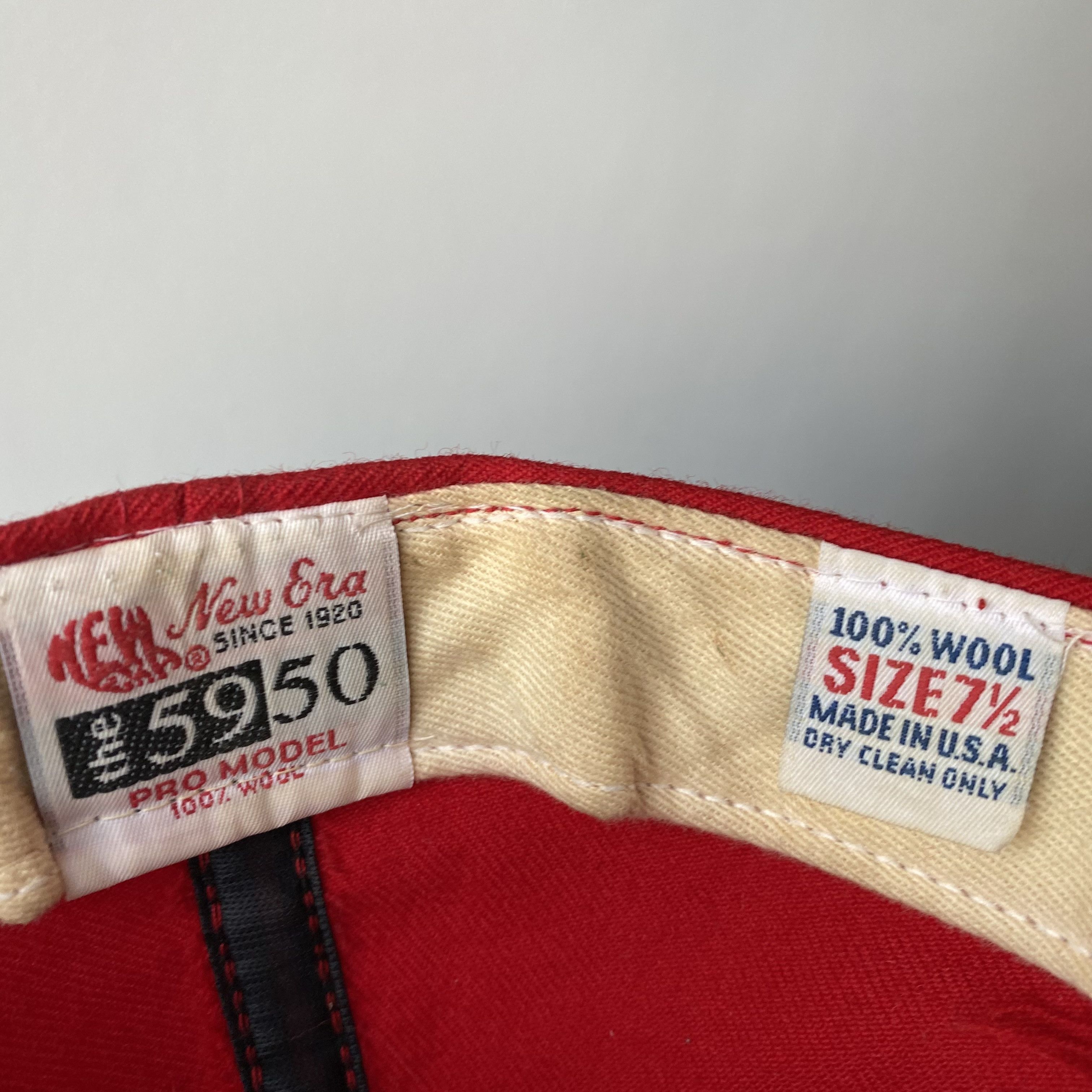 MLB ⚾️Vintage 90s Philadelphia Phillies Baseball Wool Cap Red Size ONE SIZE - 7 Thumbnail