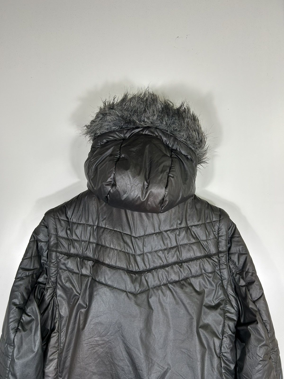 Mossimo Mossimo Vintage Black Puffer Jacket with Faux Fur Hood Size US M / EU 48-50 / 2 - 17 Thumbnail
