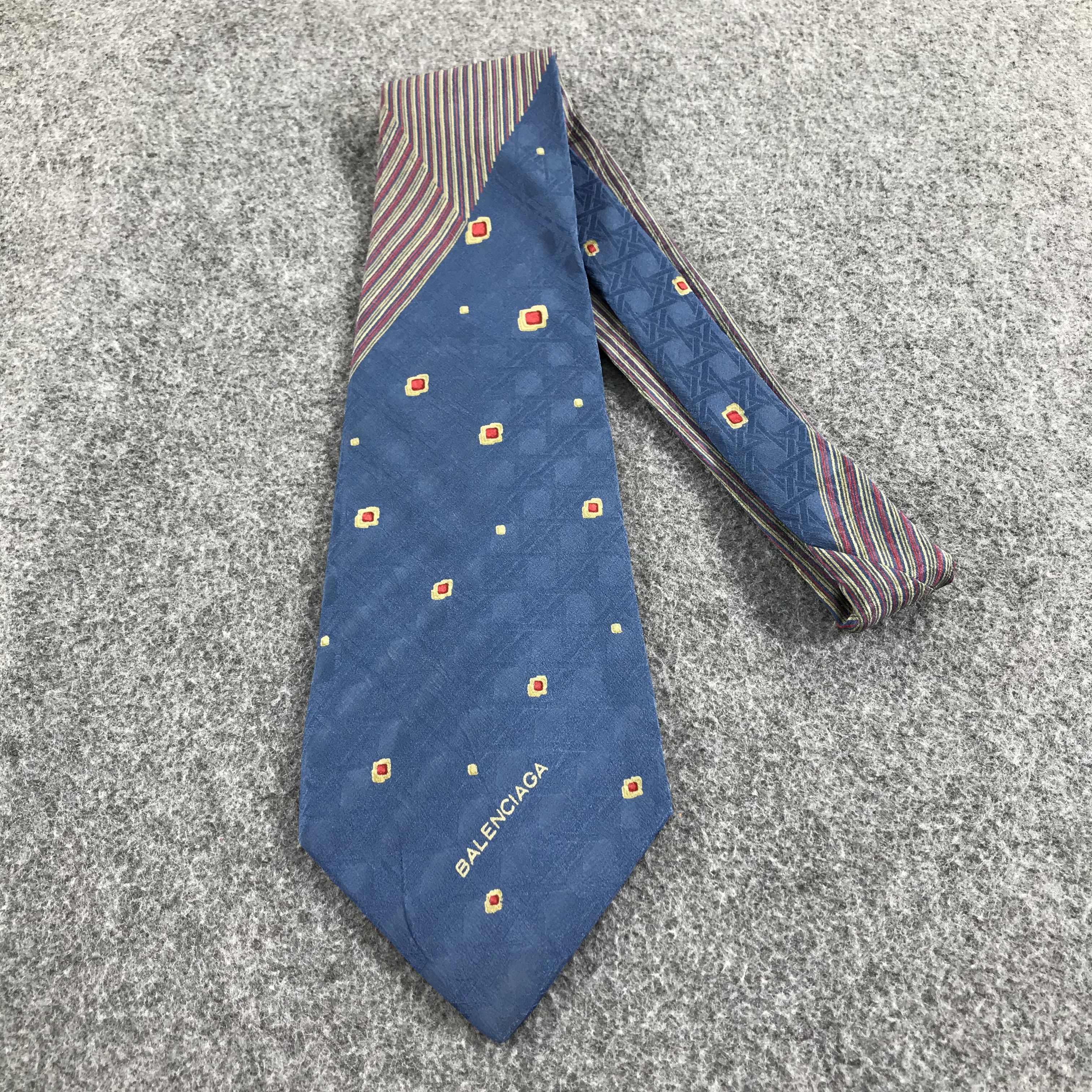 Vintage Vintage BalENciaga Silk Neck Ties T22 Size ONE SIZE - 1 Thumbnail