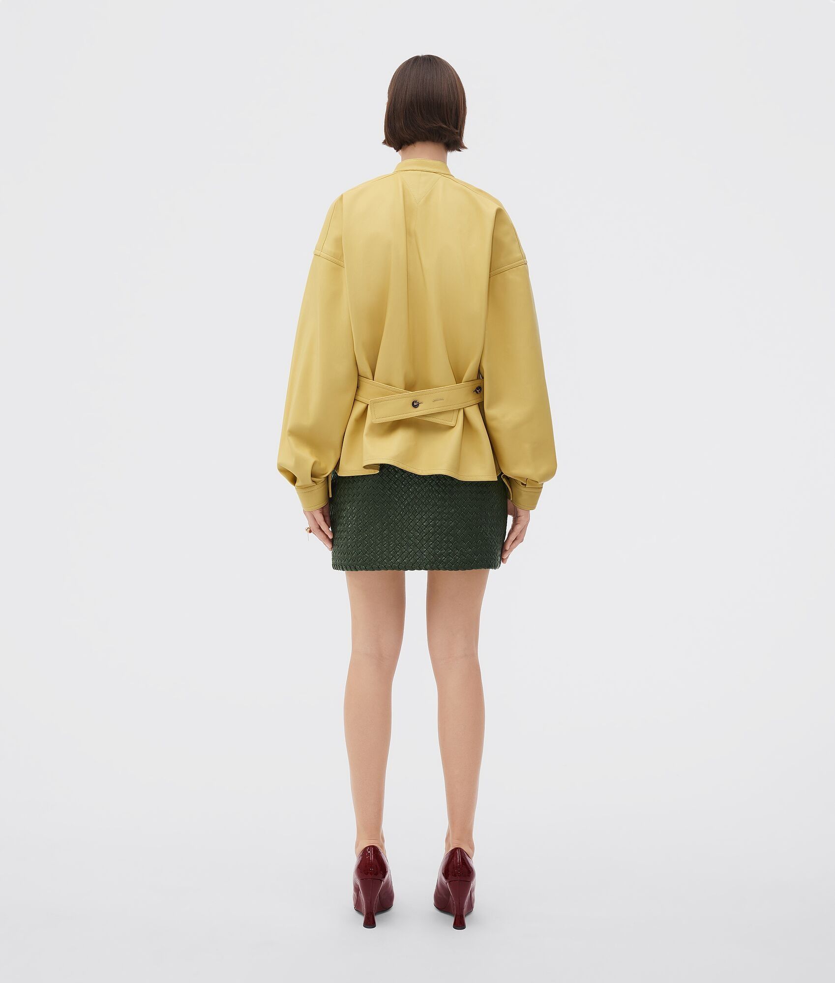 Bottega Veneta o1n1vont0425 Smooth Nappa Shirt in Butter Size S / US 4 / IT 40 - 4 Thumbnail