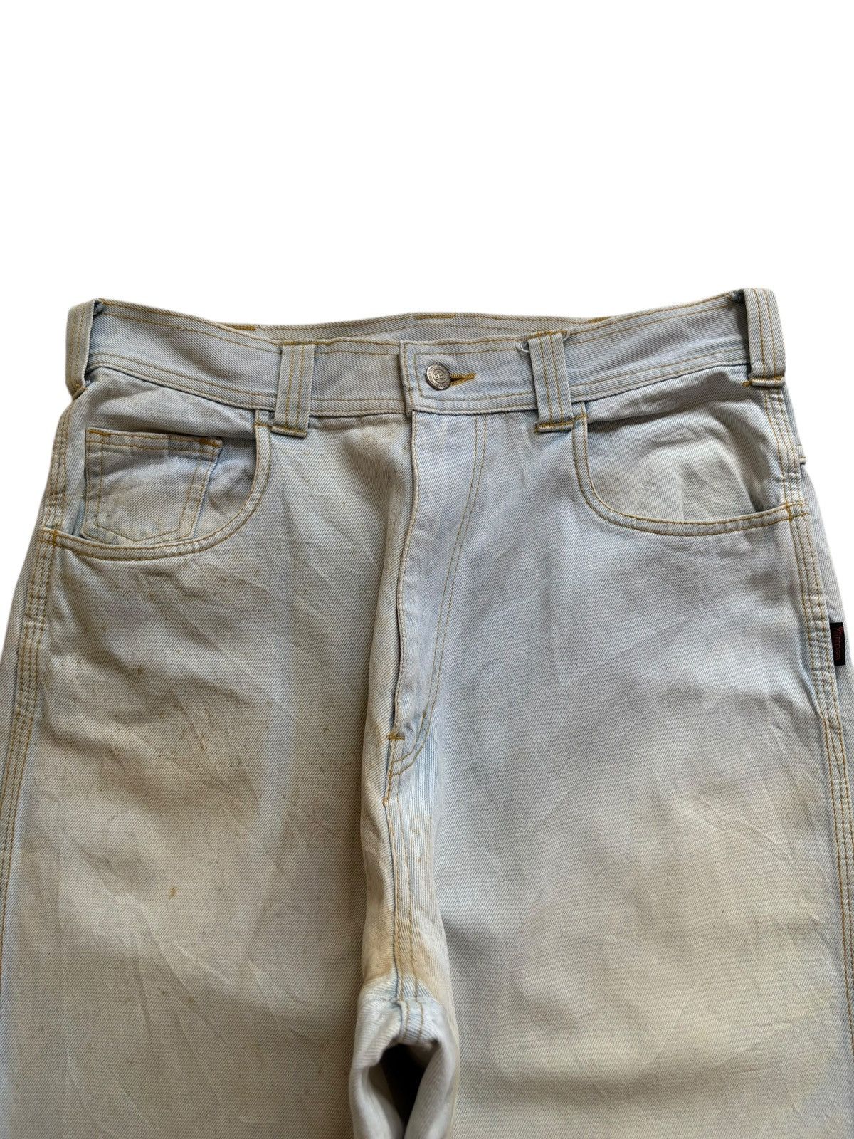 Japanese Brand Vintage Japanese Brand Light Blue Mud Wash Baggy Jeans Size US 32 / EU 48 - 4 Thumbnail