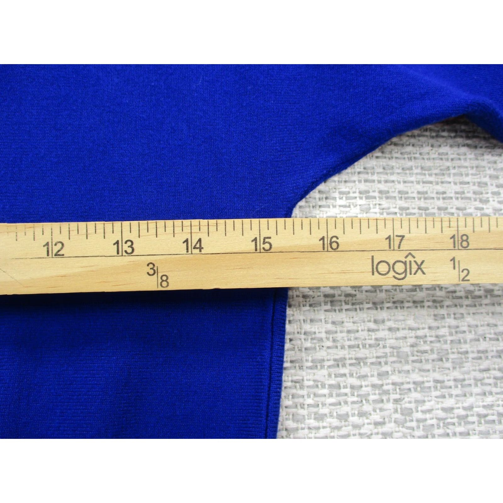 Vintage VINTAGE Investments Petites Pullover Sweater Shirt Womens Sz PS Blue Long Sleeve Mock Size S / US 4 / IT 40 - 7 Thumbnail
