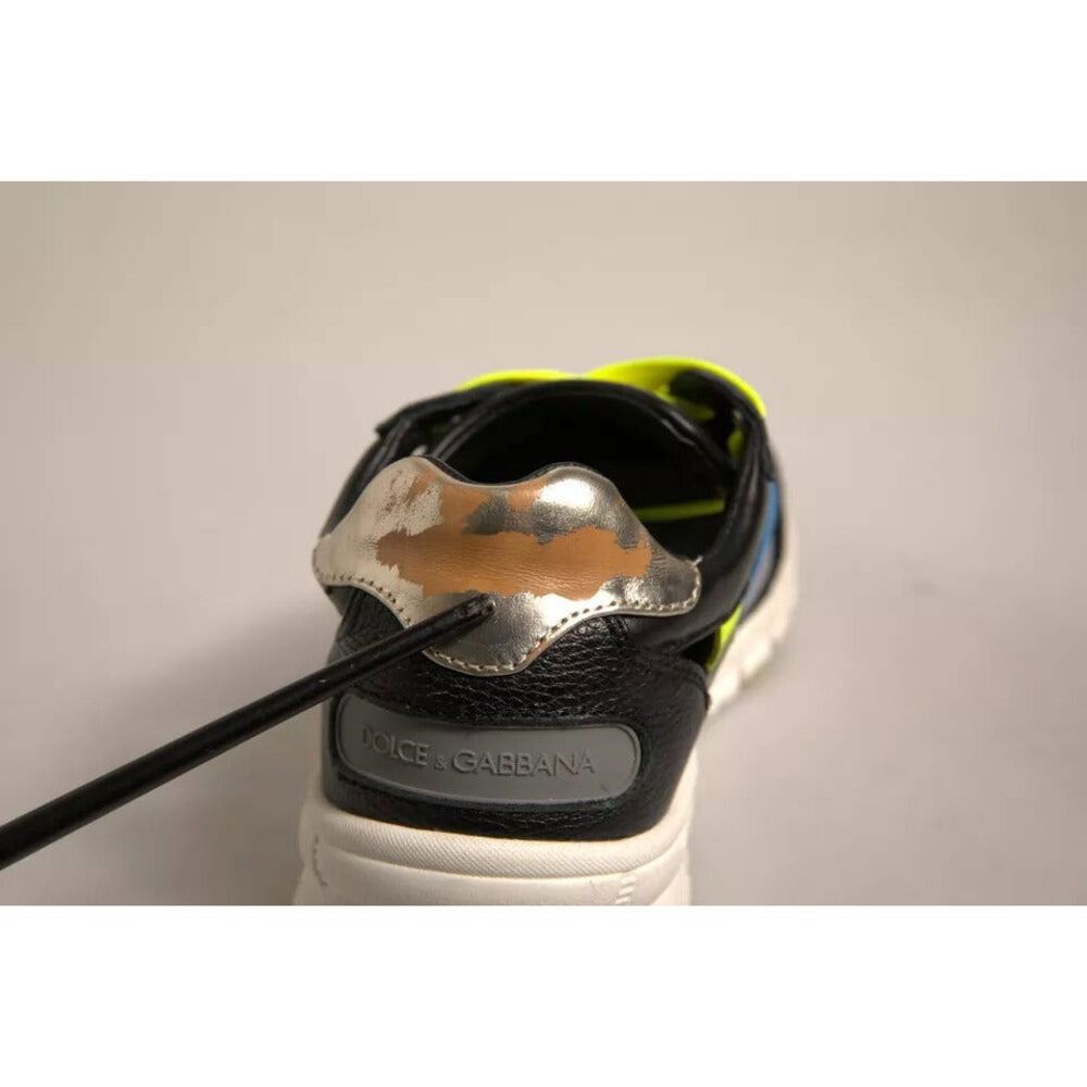 Dolce & Gabbana Dolce & Gabbana Multicolor Suede Low Top Sneakers Shoes Size US 6.5 / EU 39-40 - 8 Thumbnail