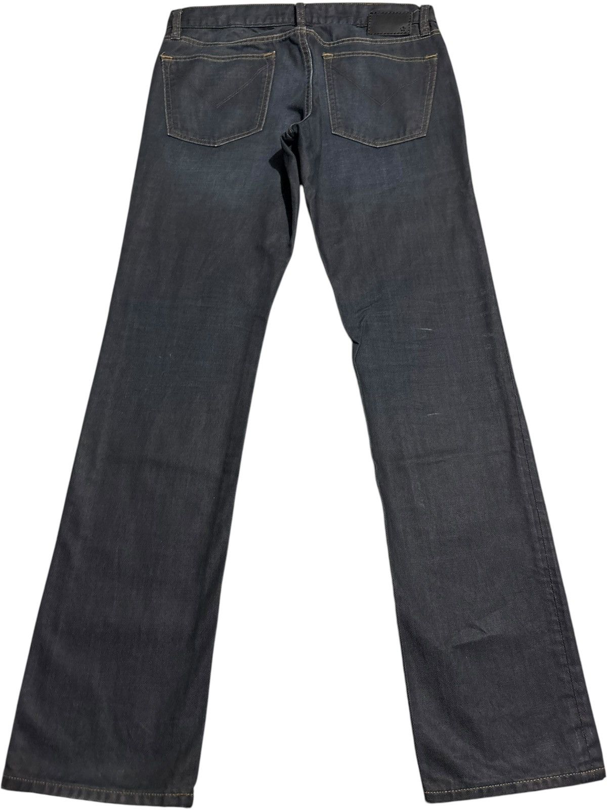 John Varvatos 32 John Varvatos Oil Waxed Navy denim jeans USA straight vtg Size US 32 / EU 48 - 4 Thumbnail