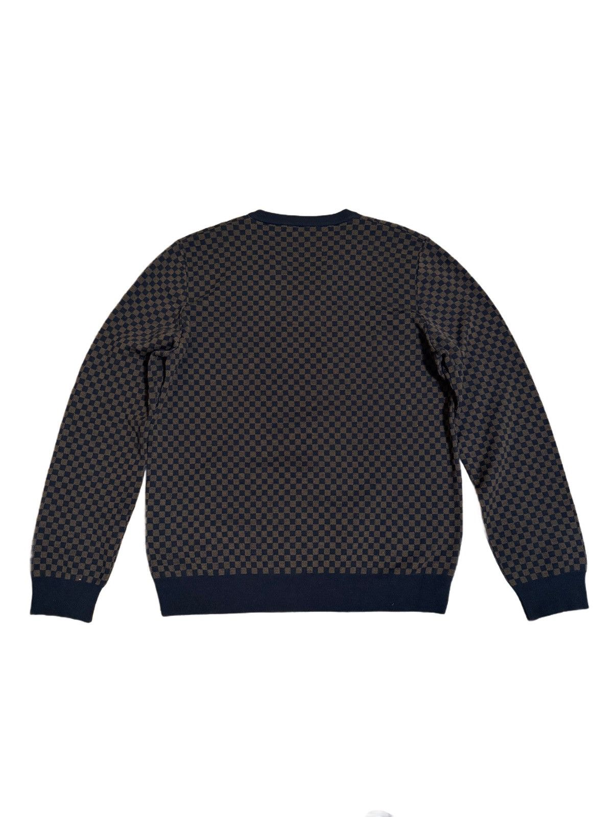 Louis Vuitton 🔥Louis Vuitton Damier V Neck Sweater/LV Monogram Sweater Size US L / EU 52-54 / 3 - 8 Thumbnail