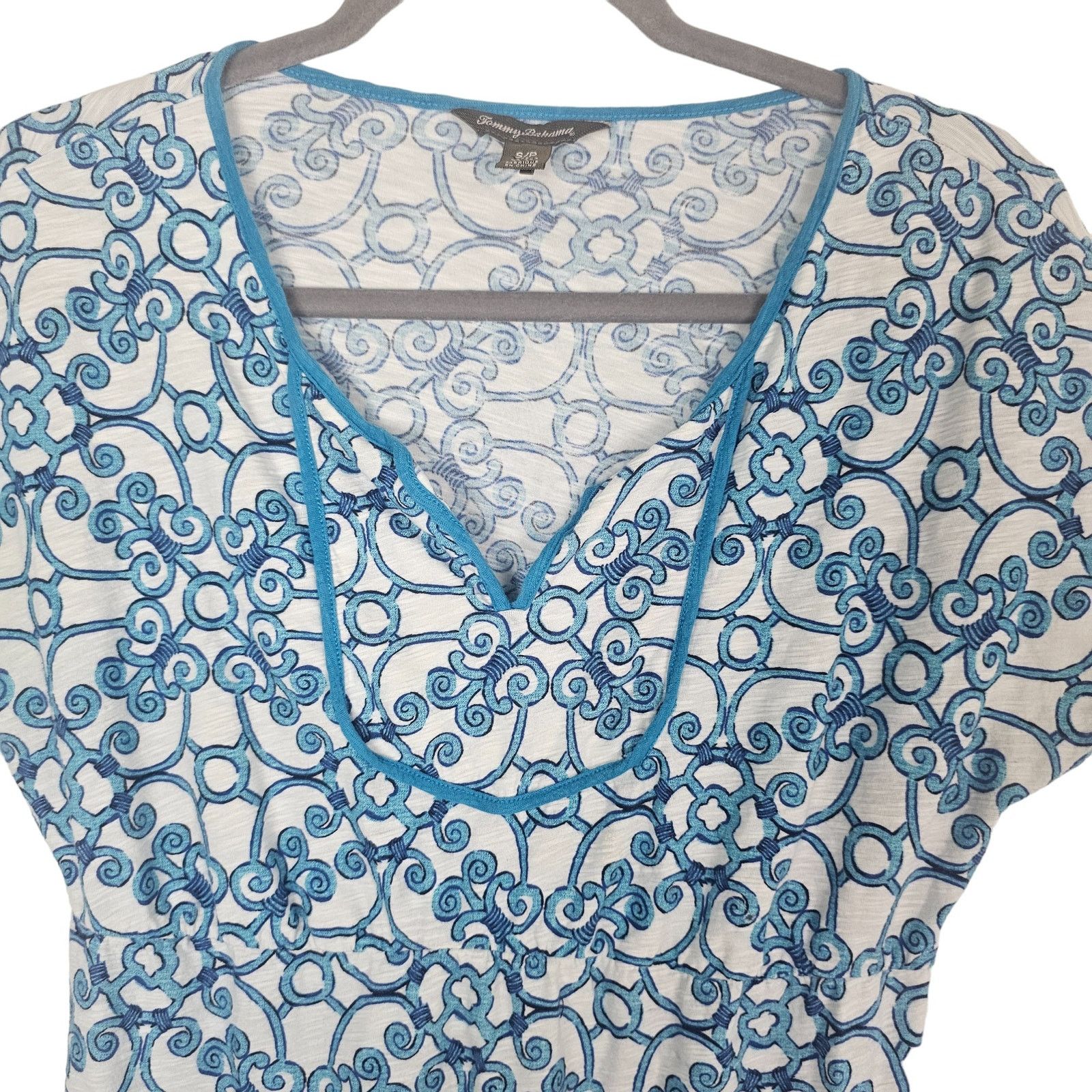 Tommy Bahama Tommy Bahama Womens Geometric Print Mini Dress Size S Resort Size S / US 4 / IT 40 - 2 Thumbnail