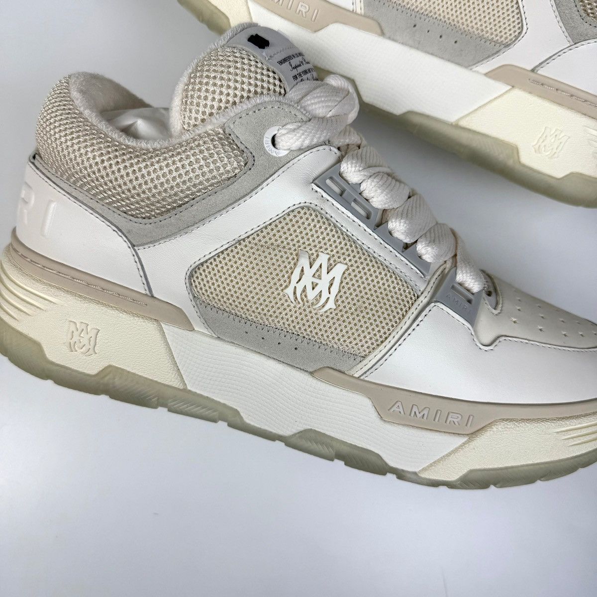 Amiri Amiri MA-1 Alabaster White Sneakers Size US 13 / EU 46 - 5 Thumbnail