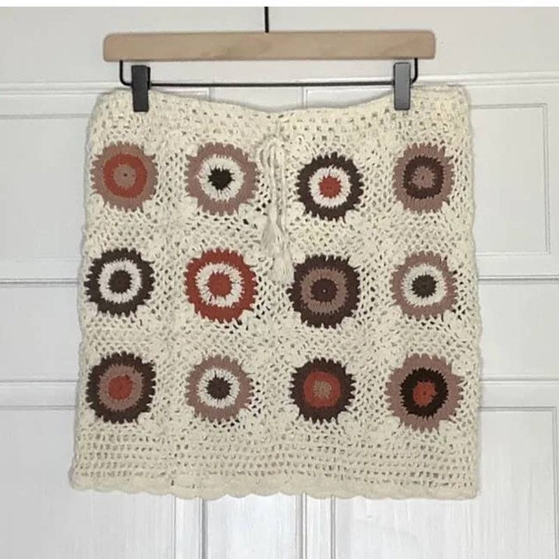 Free People New Free People FLOOK Marni Crochet Mini Skirt $138 SMALL Size 28" / US 6 / IT 42 - 4 Thumbnail