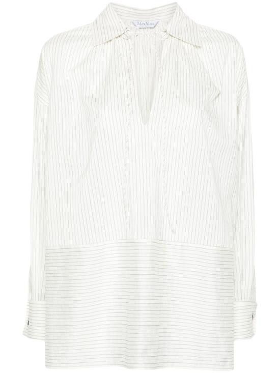 Max Mara MAX MARA Women Shirts 11191032600 001 White Size M / US 6-8 / IT 42-44 - 1 Thumbnail