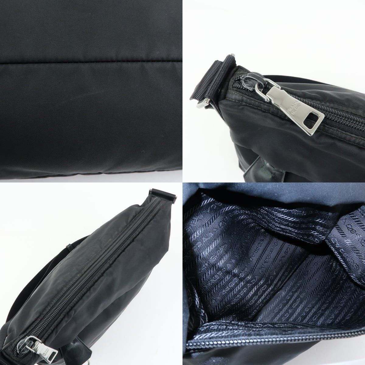 Prada Prada Triangle Logo Nylon Crossbody Bag Black Size ONE SIZE - 7 Thumbnail