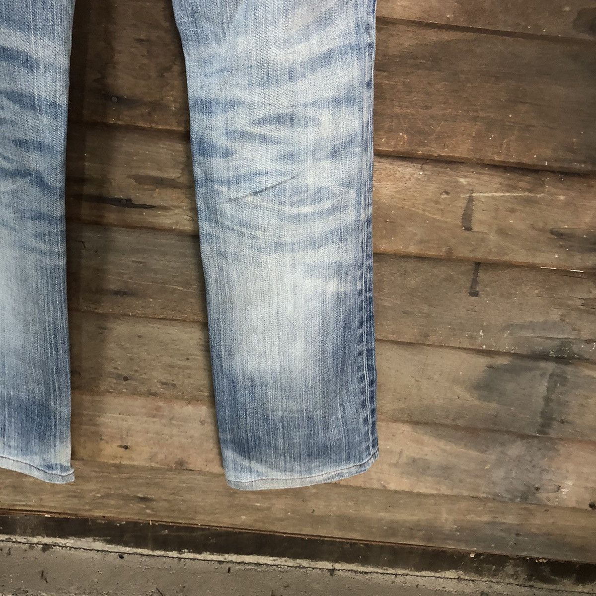 Japanese Brand Monsieur Nicole Blue Distressed Denim Pants #7330 Size 32" / US 10 / IT 46 - 21 Thumbnail
