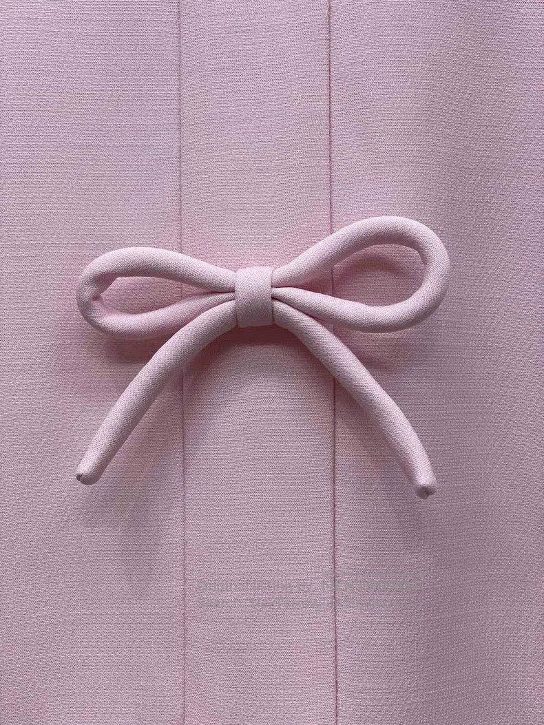 Valentino Valentino Pink bow dress Size M / US 6-8 / IT 42-44 - 3 Thumbnail