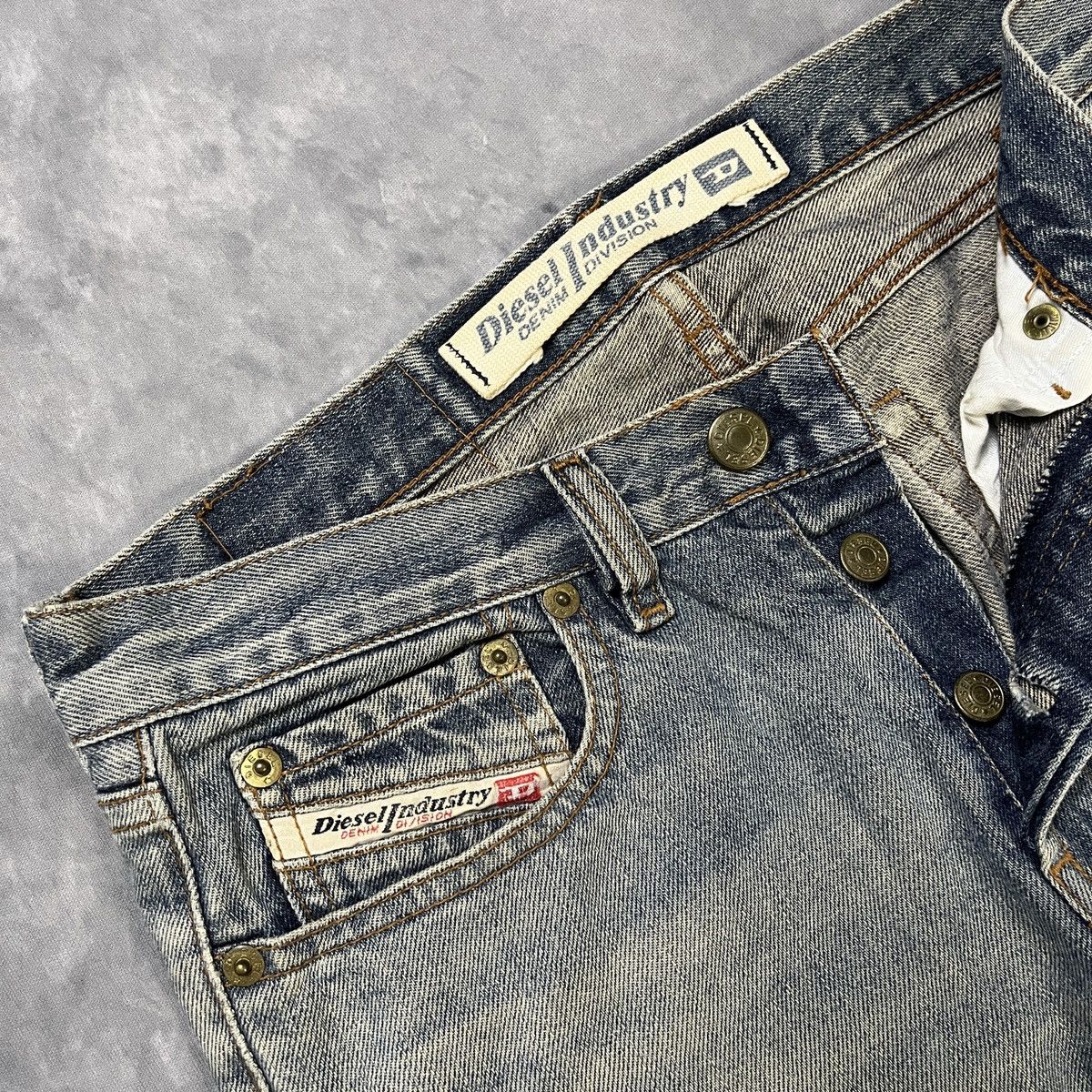 Diesel 2000s DIESEL Y2K Faded Distressed Vintage Wash Jeans Size US 26 / EU 42 - 5 Thumbnail