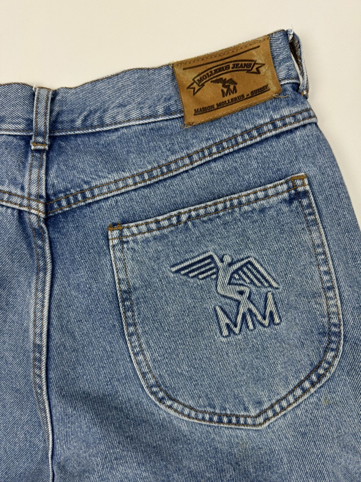 Vintage Vintage Rare Maison Mollerus Washed Denim Jeans Pants Size 30" / US 8 / IT 44 - 12 Thumbnail