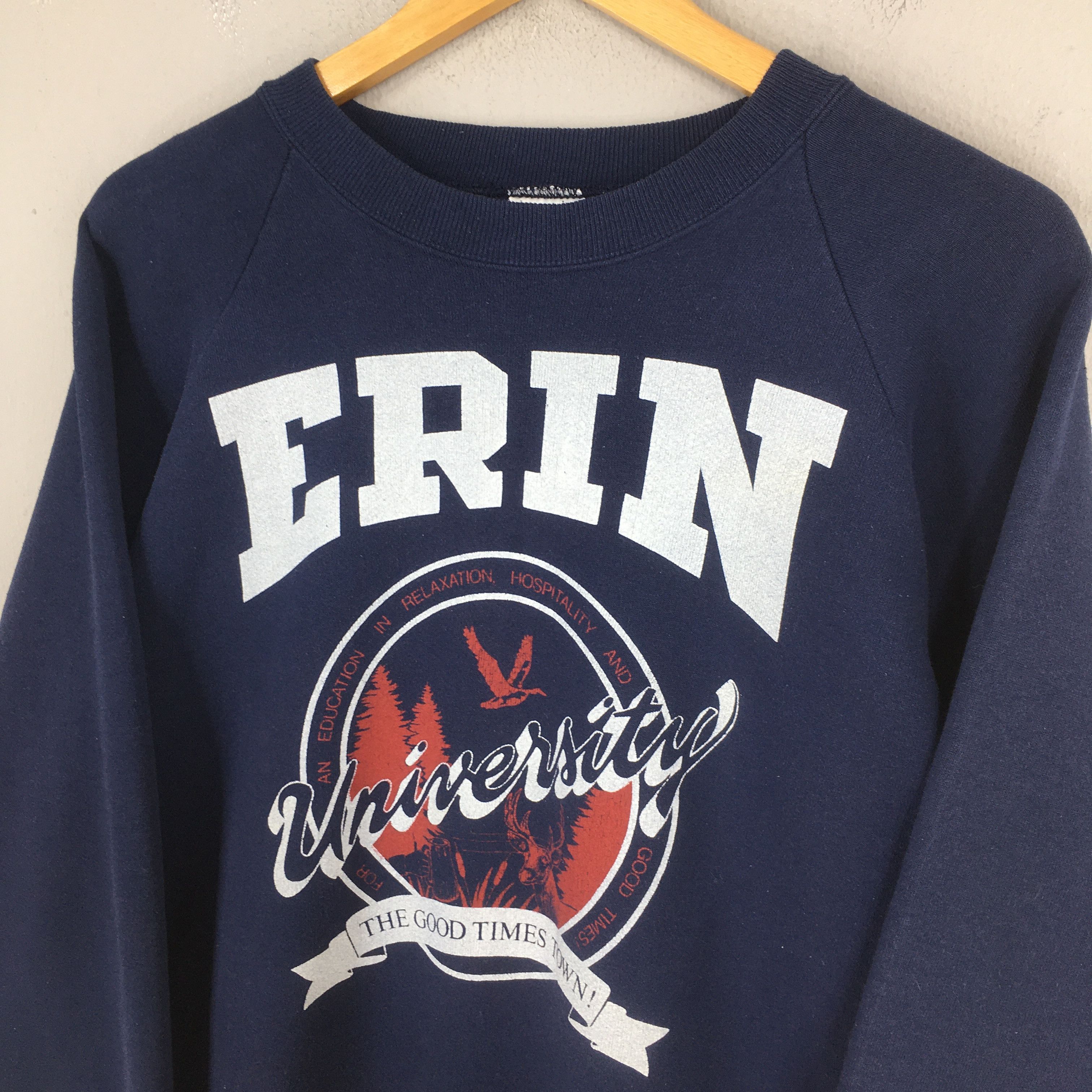 NCAA × Vintage Vintage Erin University Sweatshirt XLarge Size US XL / EU 56 / 4 - 3 Thumbnail