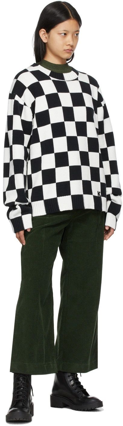 Kenzo o1y1025 Casual Pant in Dark Green Size 28" / US 6 / IT 42 - 4 Thumbnail