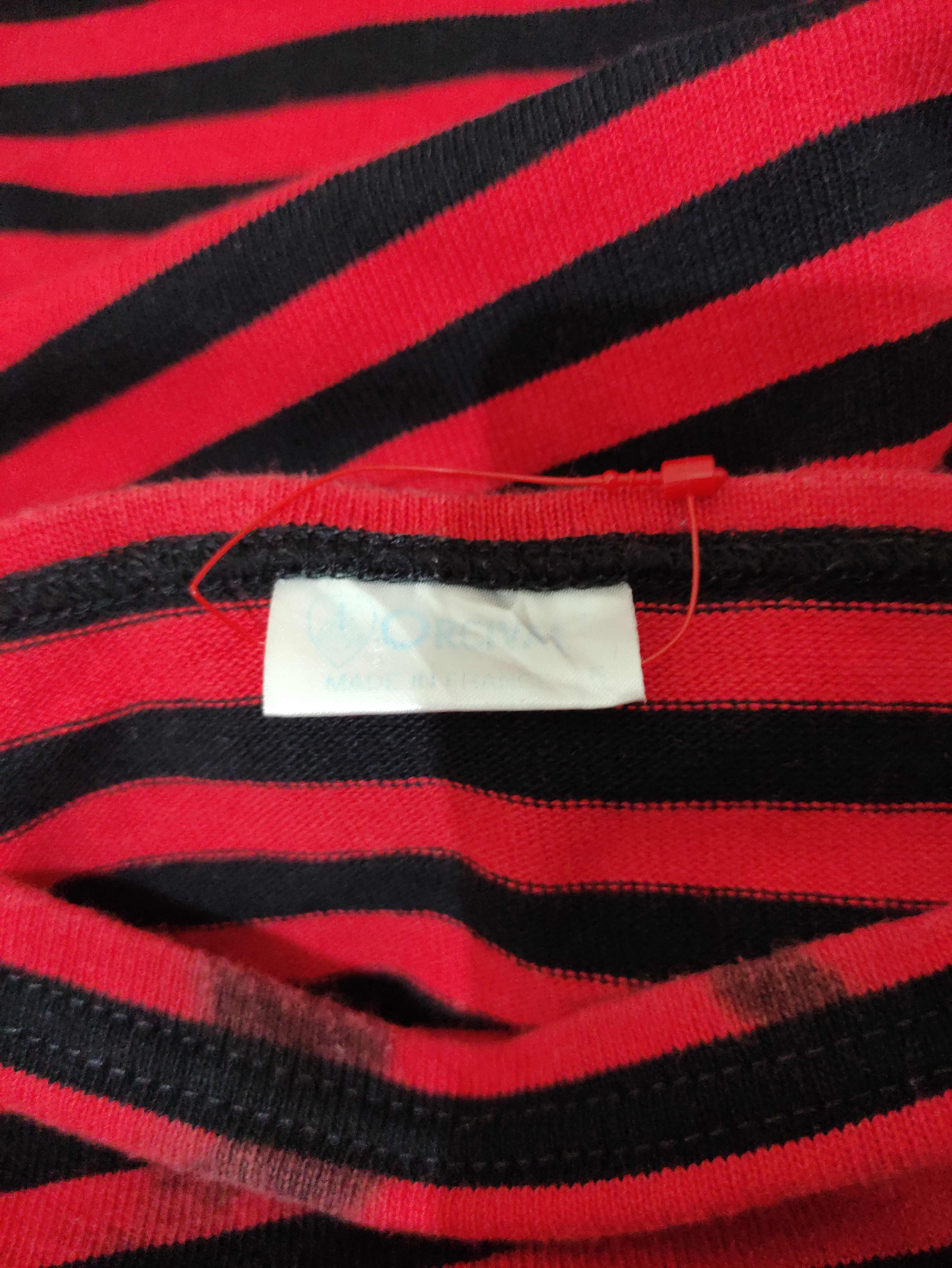 Japanese Brand Vintage Orcival France Red Black Striped Grunge style Size US M / EU 48-50 / 2 - 8 Thumbnail