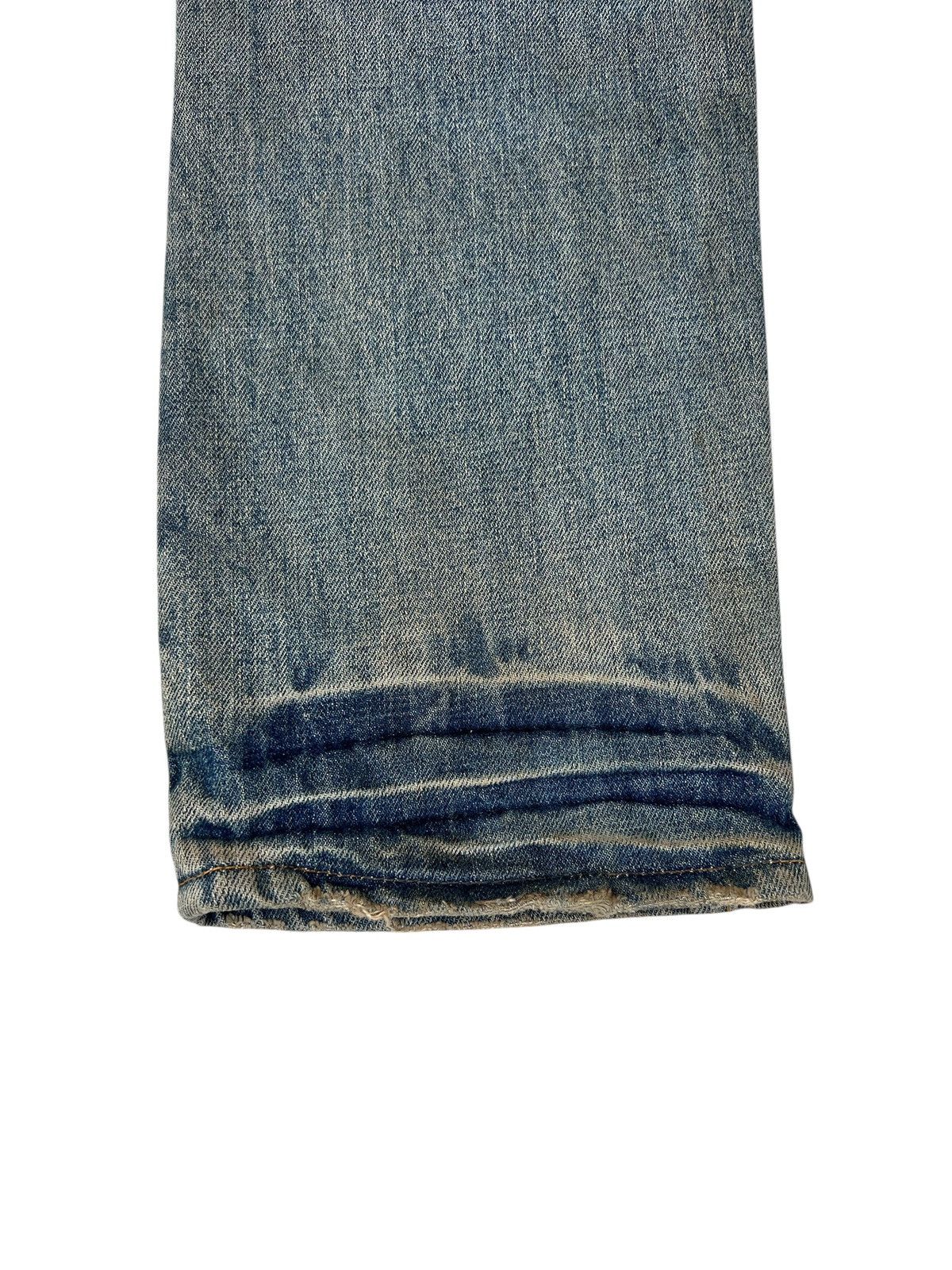 Super Lovers Vintage Super Lovers Japan Distress Dirty Mud Denim Jeans Size US 31 - 17 Thumbnail