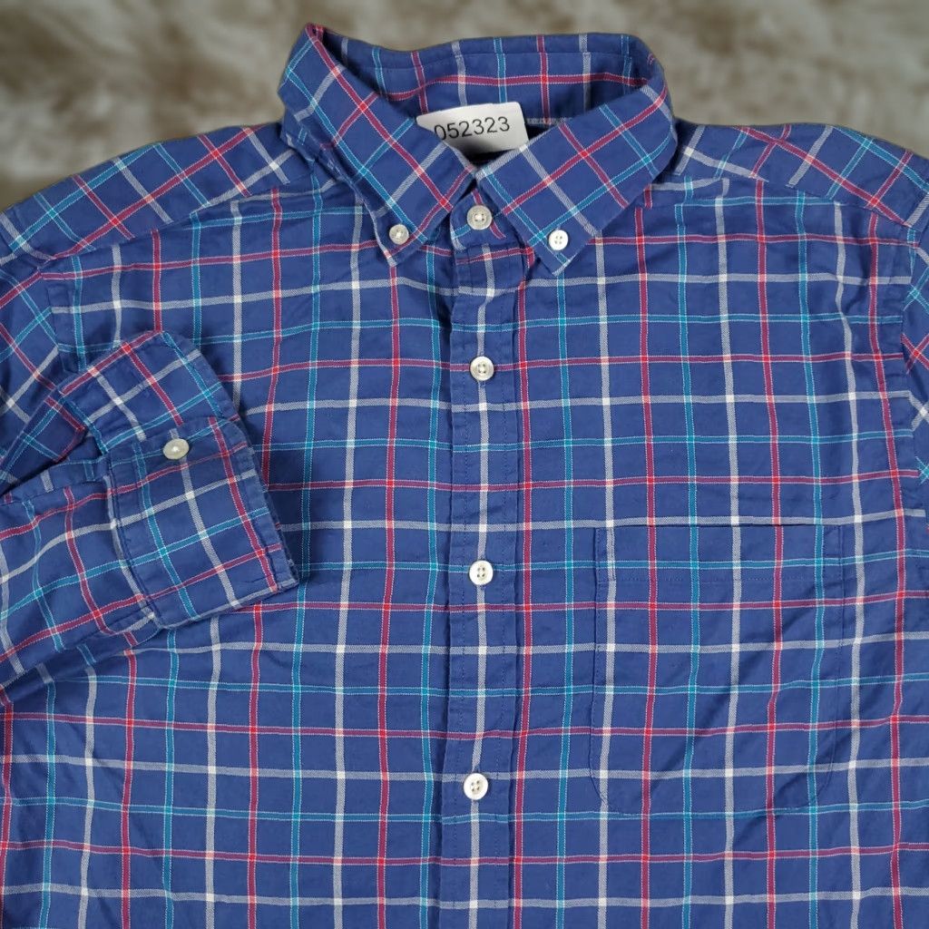 Vineyard Vines Vineyard Vines Shirt Mens Small Blue Plaid Casual Button Up Long Sleeve Size US S / EU 44-46 / 1 - 1 Thumbnail