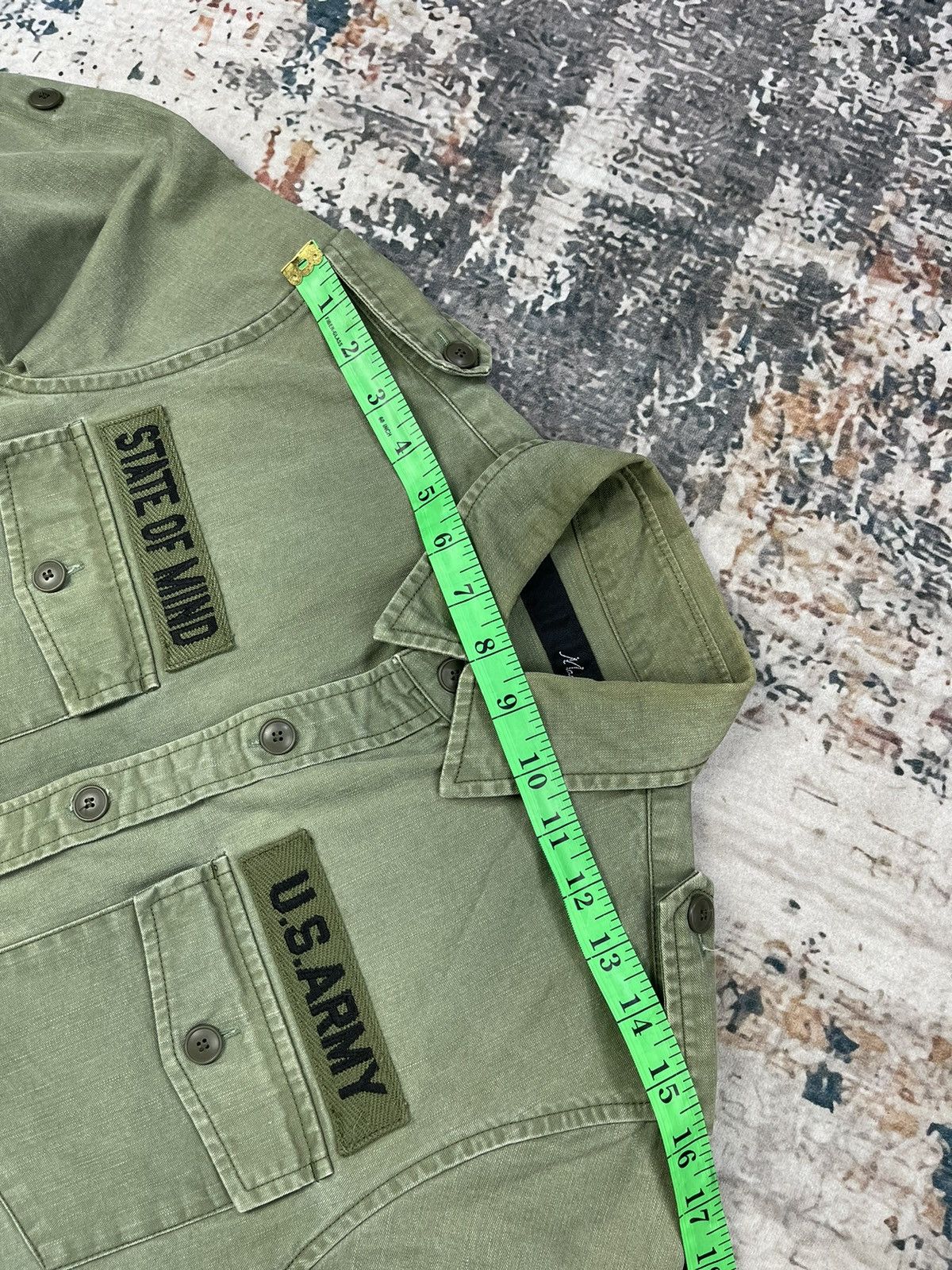Vintage Magine Japan U.S Army Quarter Sleeve Workshirt Size US XS / EU 42 / 0 - 10 Thumbnail