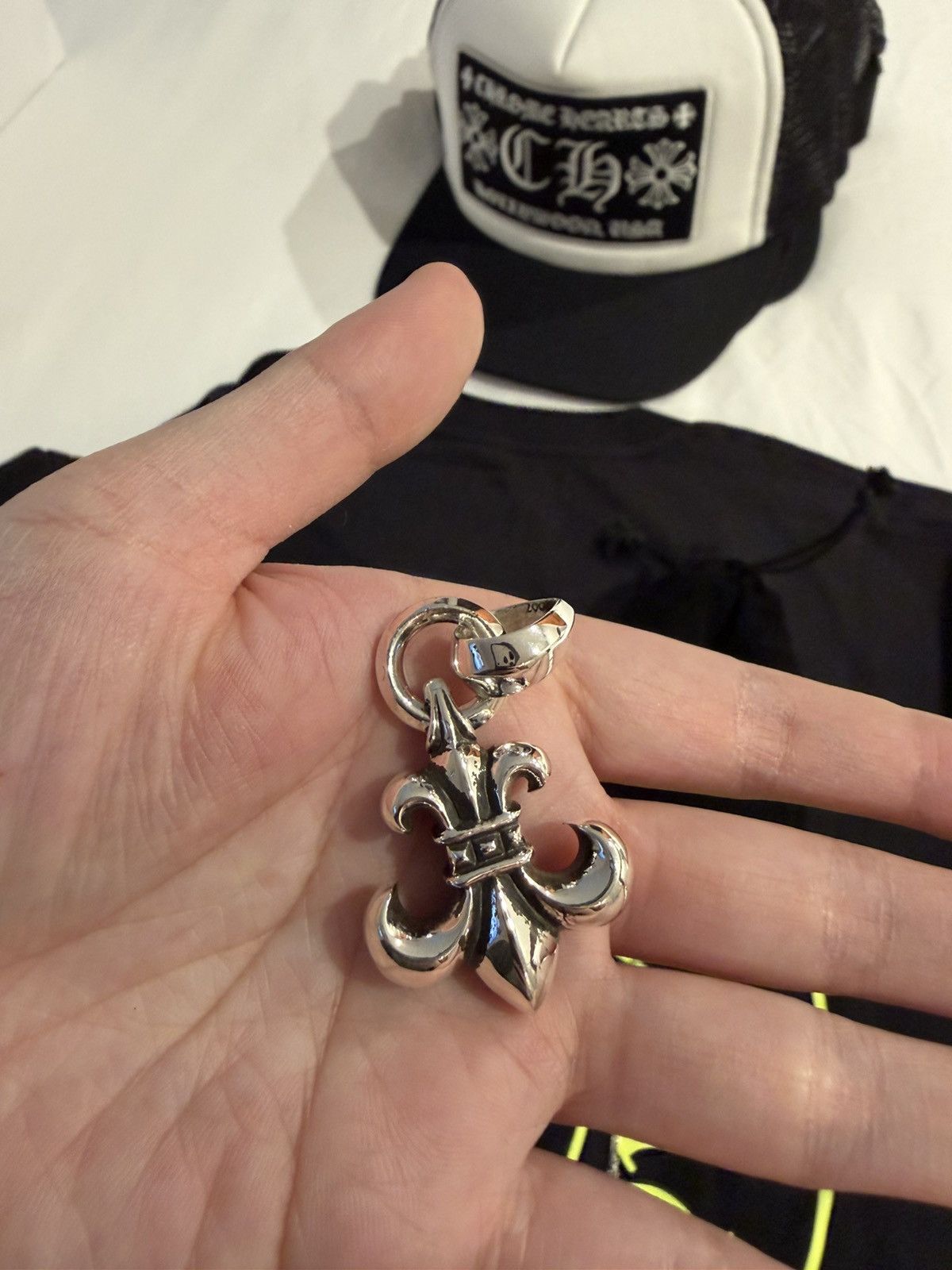 Chrome Hearts Ch fleur pendant Large - new Size ONE SIZE - 2 Thumbnail