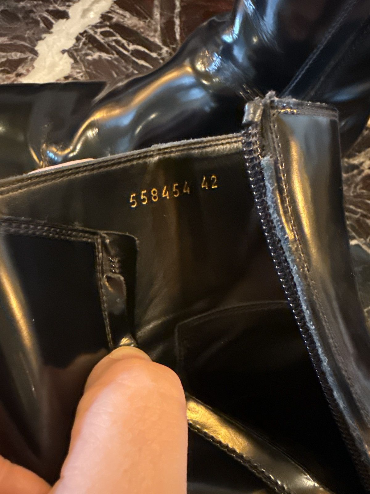 Balenciaga BALENCIAGA SANTIAGOS SS19 SQUARE TOE LEATHER BOOTS Size US 9.5 / EU 42-43 - 8 Thumbnail