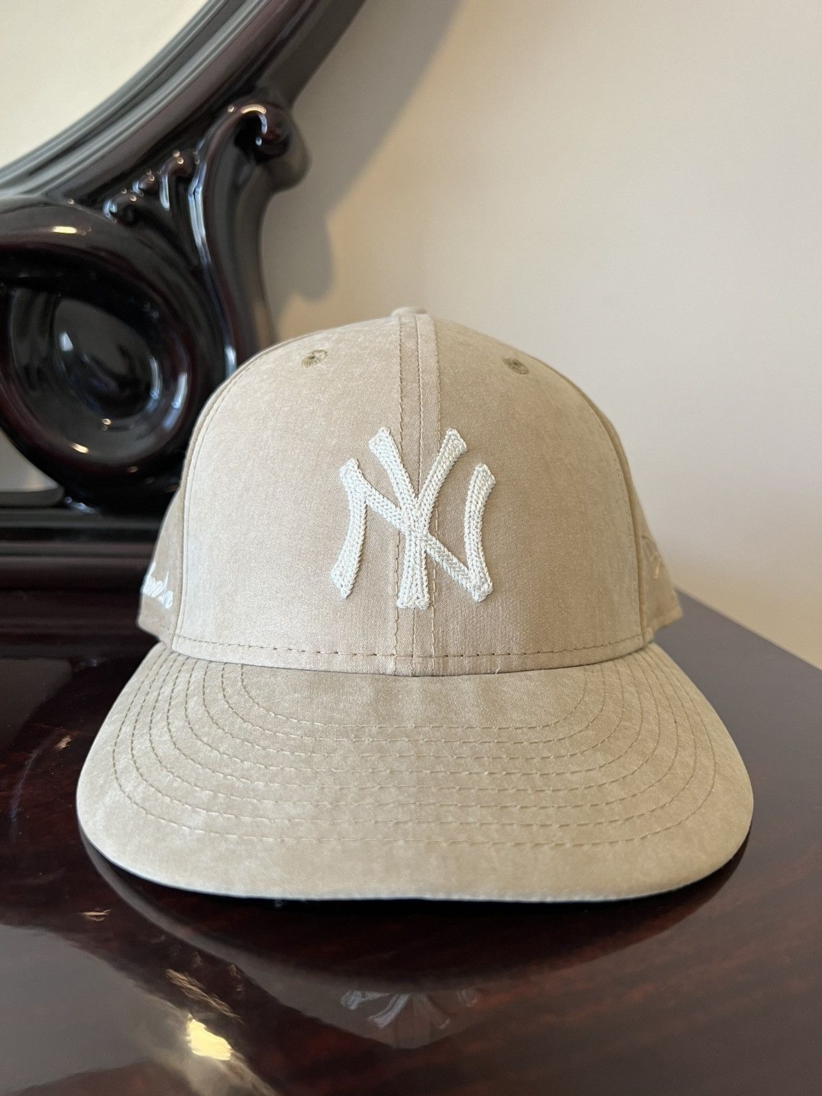 New Era SS21 Brushed Nylon Yankees Hat 7 1/8 Khaki | Grailed