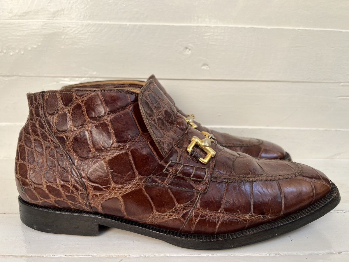 Mauri MAURI M Collection Horsebit Red Genuine Alligator Men’s Boot Size US 10 / EU 43 - 6 Thumbnail