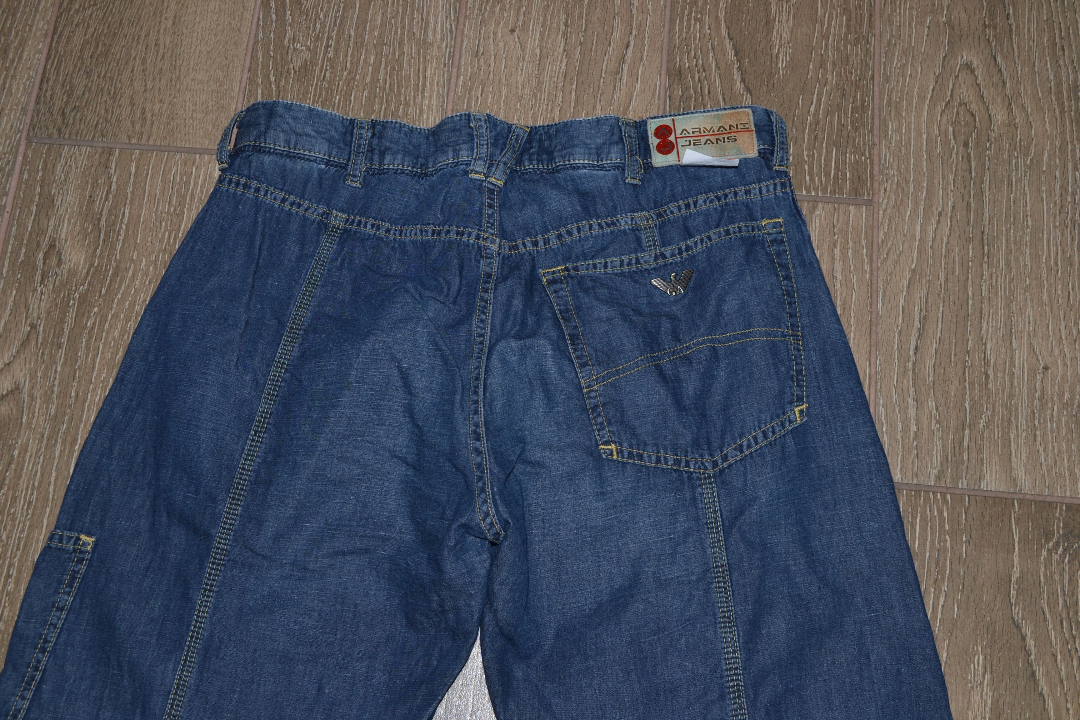 Armani Vintage Armani Jeans Y2K Wide Leg Baggy Pants | 90s Size 30" / US 8 / IT 44 - 8 Thumbnail