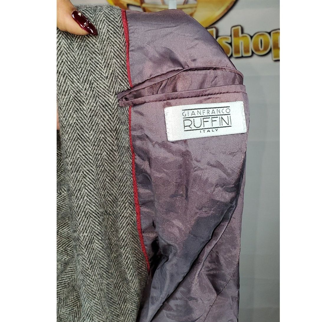 Other Gianfranco Ruffini Blazer Camel Hair Blend Grey Italy L-46 Size US L / EU 52-54 / 3 - 6 Thumbnail