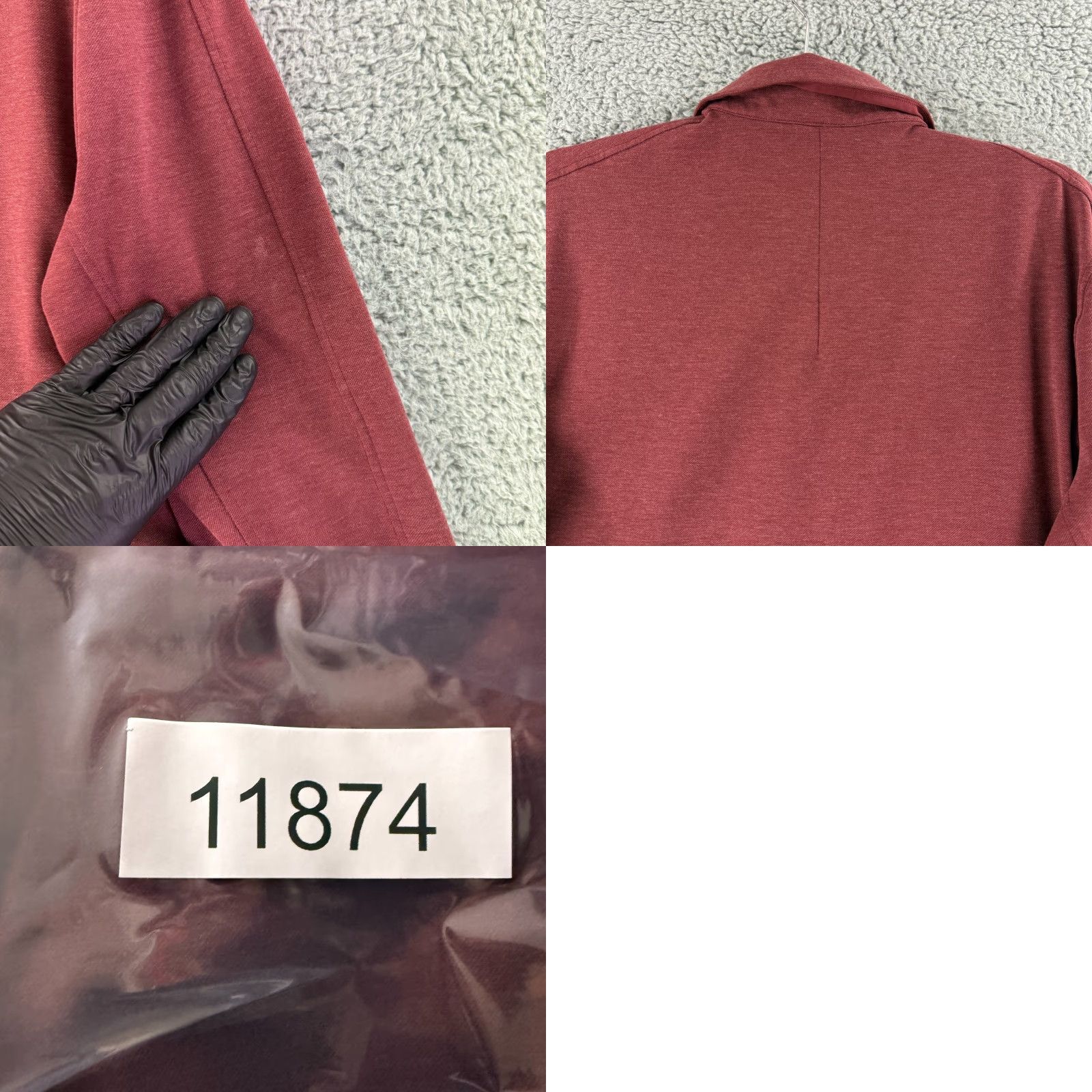 Lululemon Lululemon Compatibility Shirt Men M Red Snap Button Long Sleeve Knit Casual Shirt Size US M / EU 48-50 / 2 - 9 Thumbnail